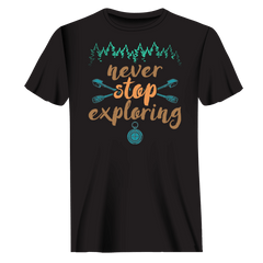 Outdoorzees Unisex 'Never Stop Exploring' T-Shirt