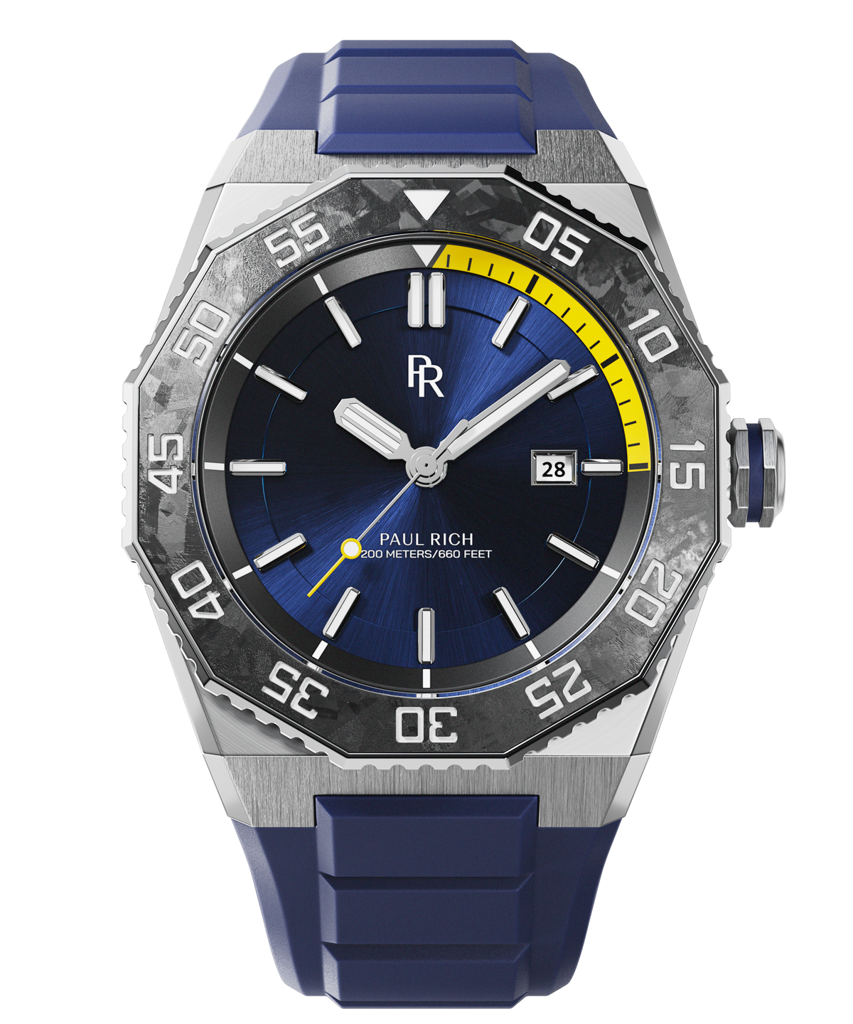 Paul Rich Men's Aquacarbon Pro Horizon Sunburst - Blue Dial - 200m