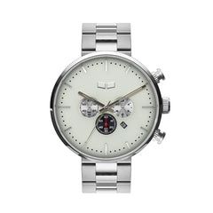Vestal Watch Men's ROOSEVELT CHRONO METAL - White Dial - 100m