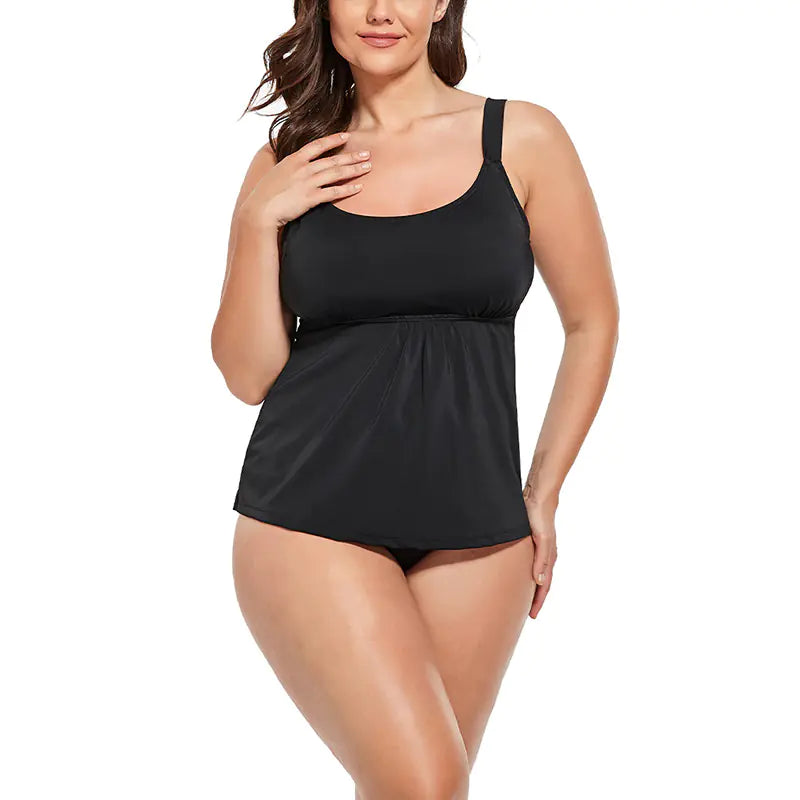 Women's Plus Size Two-Piece Tankini Swimsuit