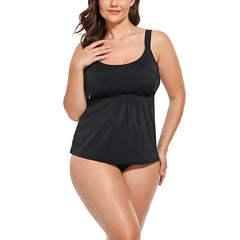 Women's Plus Size Two-Piece Tankini Swimsuit