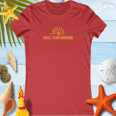 Women's 'SHELL YEAH SUNSHINE' ☀️ Fun Summer T-Shirt