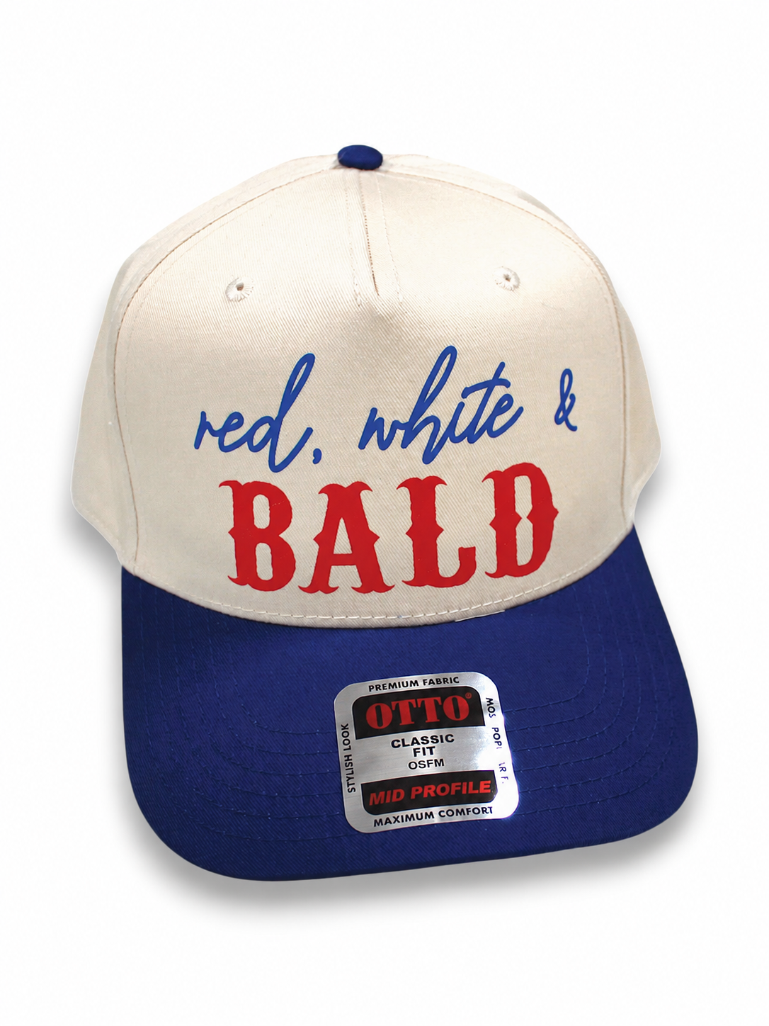 Unisex Adult's 'Red, White & (Hair Color) Snapback Hat