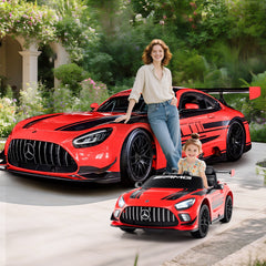 12V Kids Ride On Licensed Mercedes-AMG GT3 with Adjustable Speed