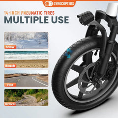 Gyrocopters Folding Electric Bike - 350W Motor, Compact Design