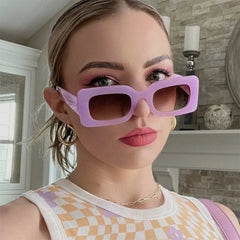 Sexikinis Women's Vintage Rectangular Sunglasses