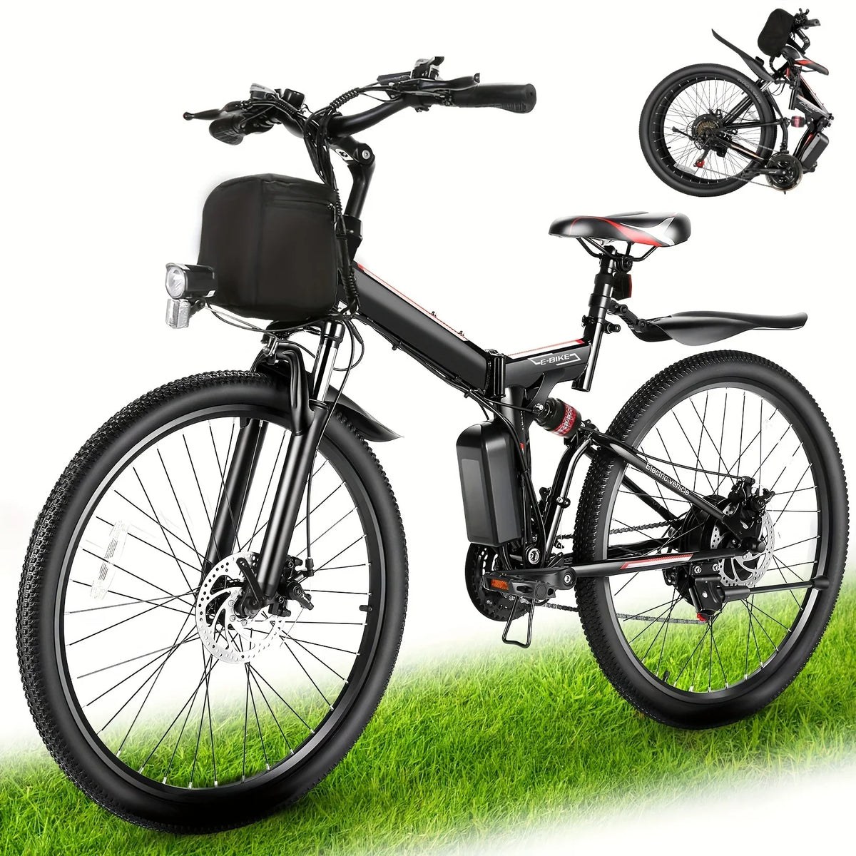 Folding E-Bike with Cruise Control & Removable Battery
