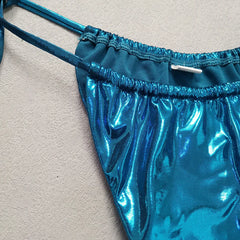 Women's Two-Piece Thong Bandeau Bikini Swimsuit
