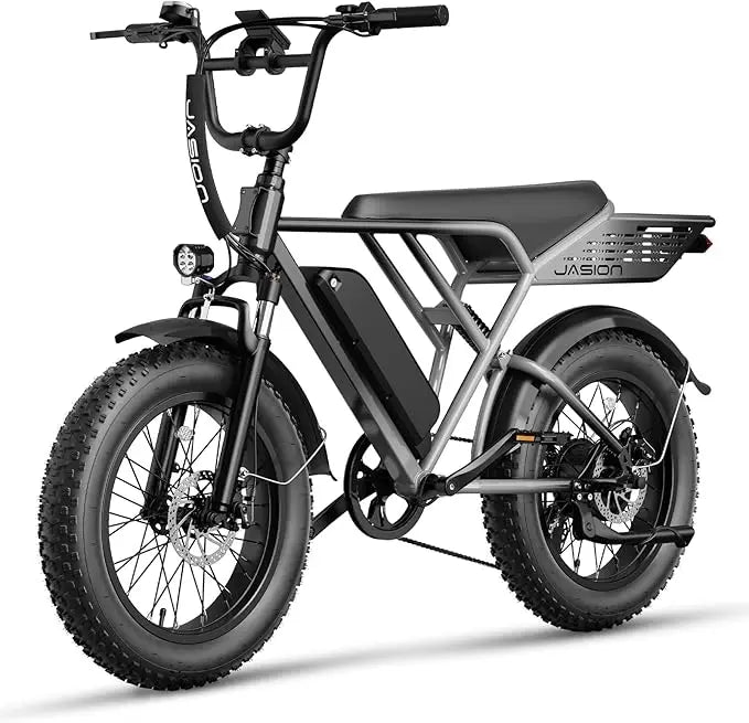 Jasion 1200W Peak Electric Bike - 30MPH, Fat Tires, IPX6 Waterproof