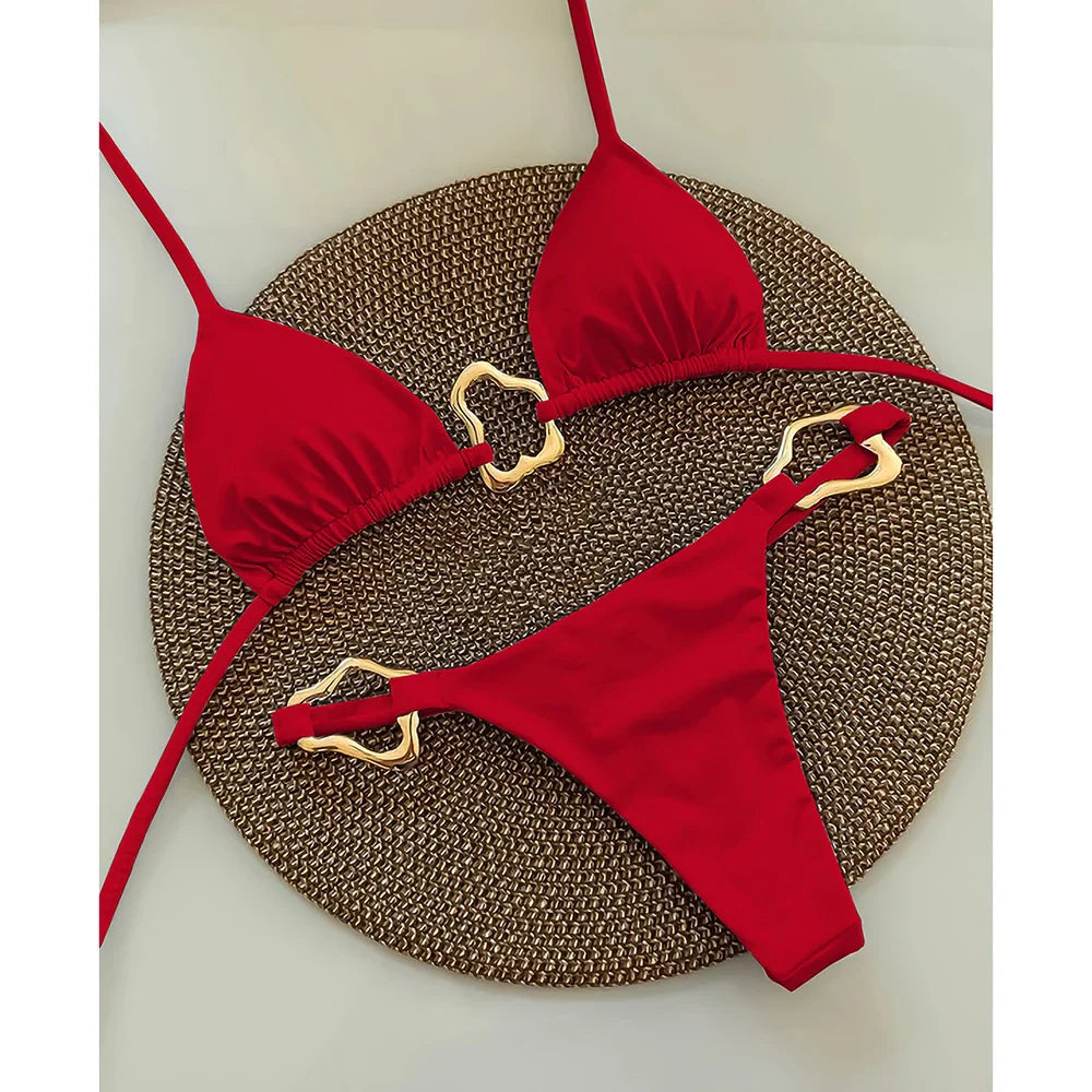 Sexikinis Swealle Halter Micro Women's Two-Piece Bikini Swimsuit