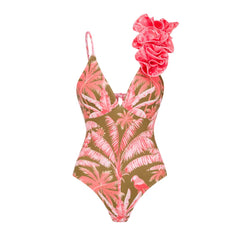 Sexikinis Amazon Women's One-Piece Swimsuit with Optional Shorts or Skirt