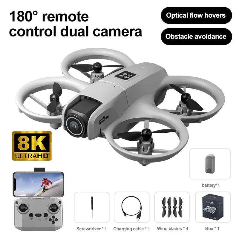 JJRC GT3 RC Drone 8K 5G Professional HD Aerial Photography Obstacle Avoidance Remote Control Aircraft Dual Camera Quadcopter Toy