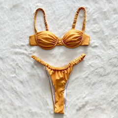 Sexikinis Golden Girl Women's Two-Piece Bikini Swimsuit
