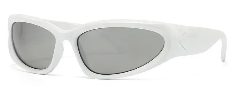 Women's Rectangular Big Frame Sunglasses with UV Protection