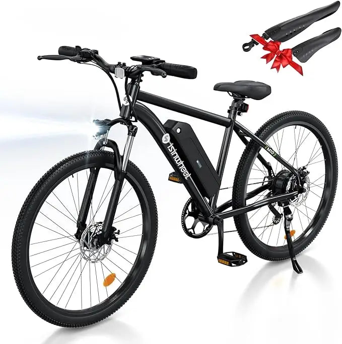 24 Hour Sport Isinwheel 20MPH Electric Mountain Bike with Removable Battery & 35-Speeds