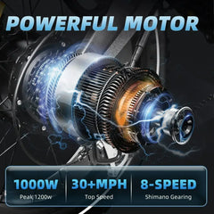 K6F 1000W 48V 25Ah 20-inch Electric Bike