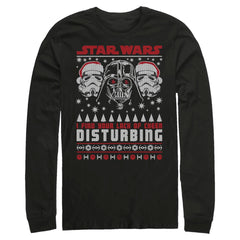 CHRISTMAS Men's Star Wars 'I Find Your Lack Of Cheer Disturbing' Long Sleeve T-Shirt