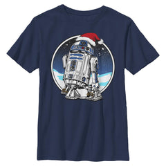 CHRISTMAS Boy's Star Wars Holiday R2-D2 T-Shirt