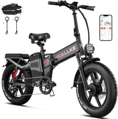 Wallke H9 AWD E-Bike, Foldable, 1600W Dual Motor