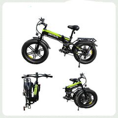 Deepower 30MPH Electric Bike with Removable Battery