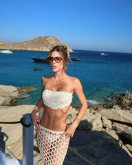 Sexikinis Ibiza Women's Three-Piece Bikini Swimsuit with Long Skirt Cover-Up