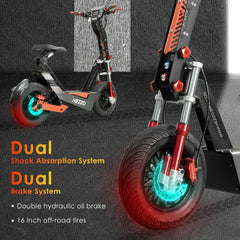 HEZZO-F8 Electric Scooter - 8000W Power, Max Speed 60mph