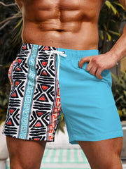 Sexikinis Swim Hawaiian Vacation Men's Beach Shorts