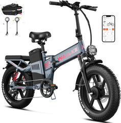 Wallke H9 AWD E-Bike, Foldable, 1600W Dual Motor