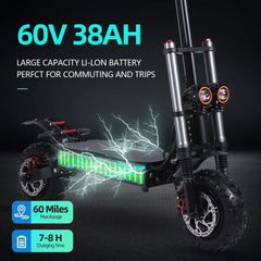 FREEBOY | S3-11 E-Scooter 60V 38Ah 6000W