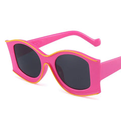 Sexikinis Women's Colorful Oversized  Retro Sunglasses