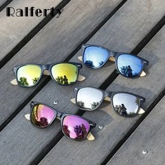 Unisex Ralferty Bamboo Sunglasses with UV400 Protection