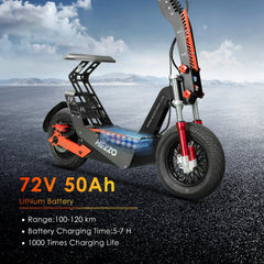 HEZZO-F8 Electric Scooter - 8000W Power, Max Speed 60mph