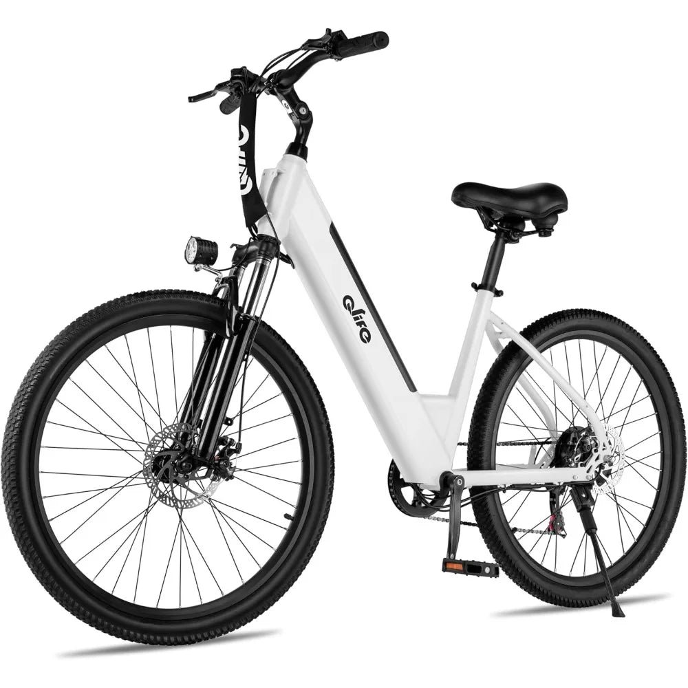 Qlife 750W Motor E-Bike - Water Resistant, 7-Speed Performance