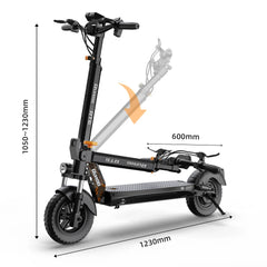 Ruitoo RT6 1000W Electric Scooter - 48V, 40-50km Range, Foldable