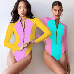 Sexikini Women's Long Sleeve One-Piece Swimsuit