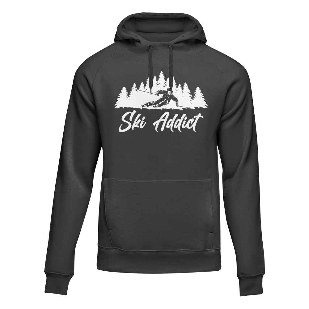 Unisex Adult's 'Ski Addict' Fleece Hoodie