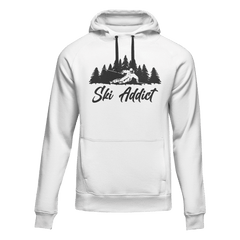 Unisex Adult's 'Ski Addict' Fleece Hoodie