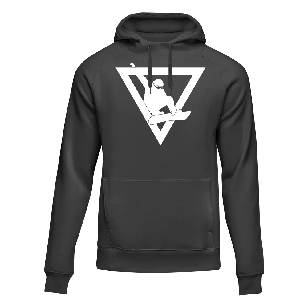 Unisex Adult's Snowboarder Geometry Fleece Hoodie