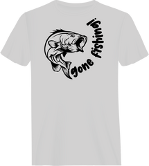 Outdoorzees Unisex 'Gone Fishing' v1 T-Shirt