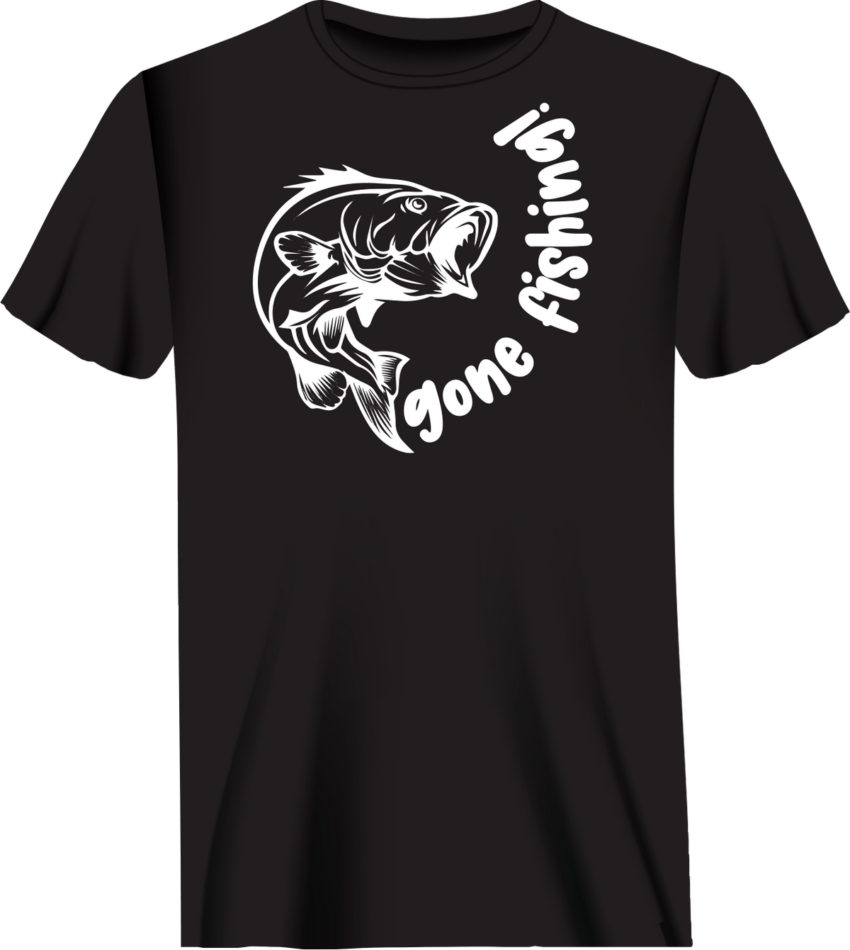 Outdoorzees Unisex 'Gone Fishing' v1 T-Shirt