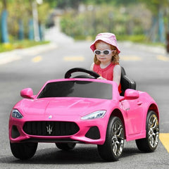 12V Kids Ride-On Licensed Maserati Car with Remote Control and Lights