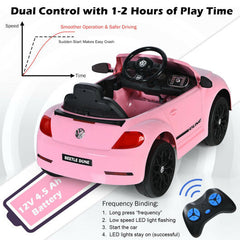 12V Kids Ride On Licensed Volkswagen Beetle with Remote Control