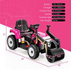 12V 7Ah Kids Ride On Road Roller with 2.4G Remote Control
