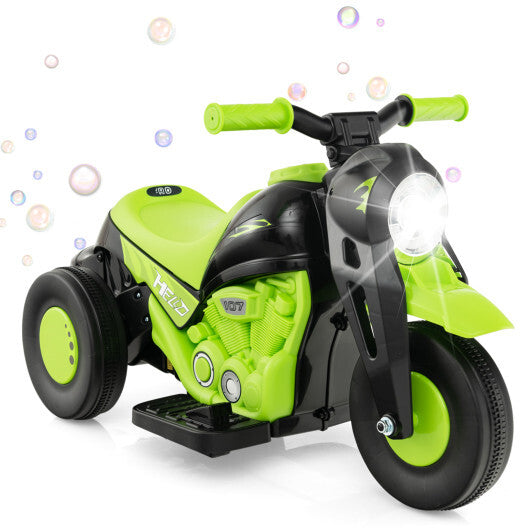 6V 4.5Ah Kids Ride On Motorcycle with Bubble Maker and Music