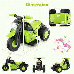6V 4.5Ah Kids Ride On Motorcycle with Bubble Maker and Music