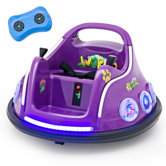 LuxuryLifeWay 12V Electric Ride On Car with Remote Control and Flashing LED Lights