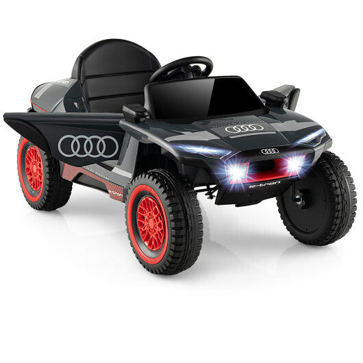 LuxuryLifeWay Licensed Audi Kids Ride On E-tron Racing Car - Gray