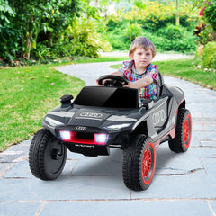 LuxuryLifeWay Licensed Audi Kids Ride On E-tron Racing Car - Gray