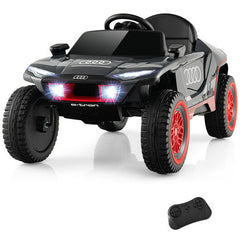 LuxuryLifeWay Licensed Audi Kids Ride On E-tron Racing Car - Gray