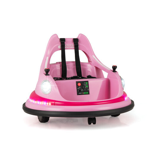 LuxuryLifeWay 12V Kids Ride On Bumper Car with Remote Control and Dual Joysticks